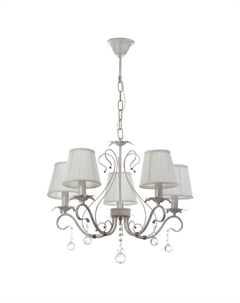 Люстра «Виктория» 5xE14 40 Вт белый с золотой патиной 57.5×57.5×46.5-105 см Bayerlux