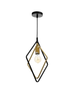 Светильник 40392/1 E27 40 Вт черный-золото 25×10×30-130 см Bayerlux