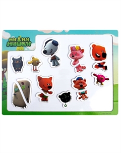 Игрушка деревянная «Ми-ми-мишки «доска магнитная 23×30 см Буратино