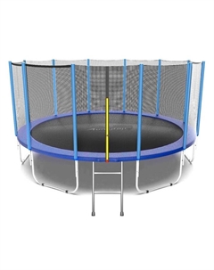Батут, d=427 см, высота сетки 173 см, с лестницей, цвет синий Onlytop