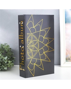Фотоальбом на 300 фото 10×15 см «Цветок», золото, 33.5×17.5×5 см Keep memories