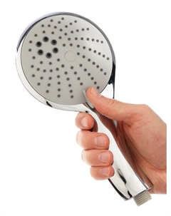 Лейка для душа ZEIN Z0013, большая, пластик, 3 режима, цвет хром Zein