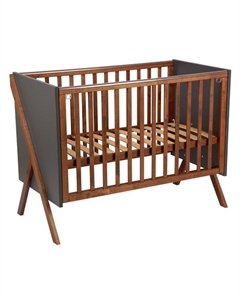 Кровать детская Kids Porto 1300, 129х65х95 см, графит/дуб крафт Polini