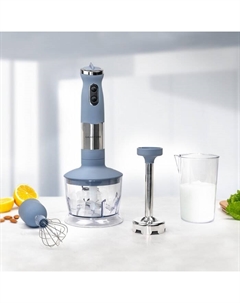 Блендер Galaxy GL 2121, погружной, 800 Вт, 0.5 л, 3 скорости, серый