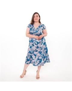 Платье женское, цвет синий, размер 50 Натали