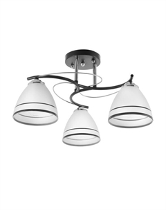 Люстра 2026/3 E27 60Вт черный+хром 45х45х25 см Bayerlux