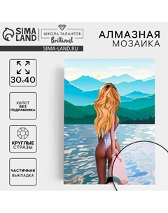 Алмазная мозаика с частичным заполнением на холсте «Следуй за мной», 30×40 см Школа талантов