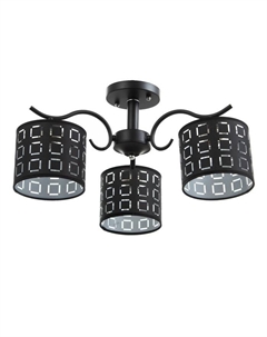 Люстра «Куб» 3×40 Вт E27 черный 52×52×26 см Экономсвет