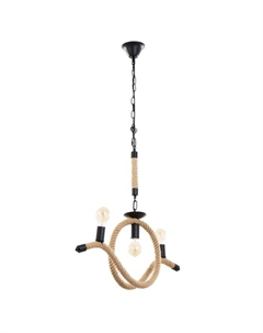 Люстра "Габлис" 3хЕ27 черный 70х10х65см Bayerlux