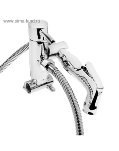 Смеситель для биде Accoona A3290, однорычажный, с гигиенической лейкой, латунь, хром