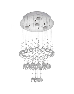 Светильник каскад Илария GU10 5 Вт хром 40×40×70 см Bayerlux