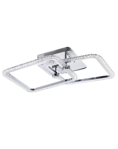 Люстра с ПДУ 1834/2SL LED 80Вт 3000-6000К диммер серебро 50х42х9 см Bayerlux