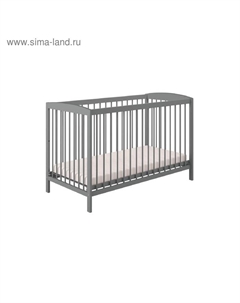 Кроватка детская kids Simple 101, цвет серый Polini