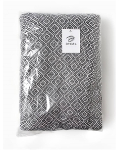 Плед с кисточками «» Diamond, 220×240 см, чёрный Этель