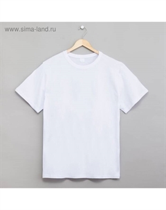 Футболка мужская цвет белый, р-р 56 Элегия