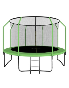 Батут, d=366 см, высота сетки 173 см, с лестницей, цвет зелёный Onlytop