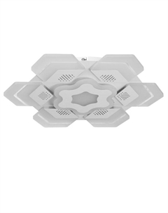 Люстра с ПДУ «Соты» 7хLED 60 Вт белый 55×55×10 см Bayerlux