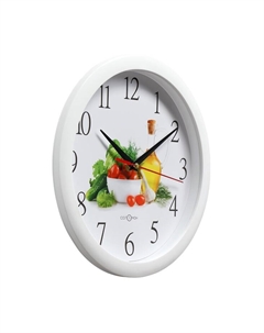 Часы настенные, d-28 см, кухонные, "Овощи", бесшумные Соломон