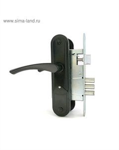 Замок врезной Д-град «Зенит» ЗВ9-4.2, с ручками, м/о 55, чёрный Зенит химмаш