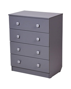 Комод kids Simple c 4 ящиками, цвет серый Polini