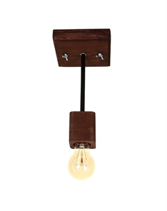 Люстра Хью 1×60 Вт Е27 коричневый/черный 27×14×14 см Bayerlux