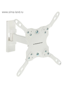 Кронштейн UM864W, для ТВ, наклонно-поворотный, 13-43", 60-190 мм от стены, белый Ultramounts