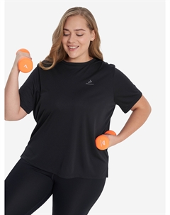 Футболка женская, Plus Size, Черный Demix