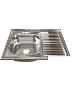 Кухонная мойка 528180 (левая, полированная, 0.8 мм) Mixline