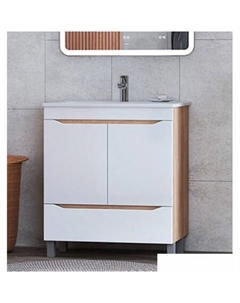 Тумба Grani 750-2-1 под умывальник Оскар 75 напольная (дуб сонома) Vigo