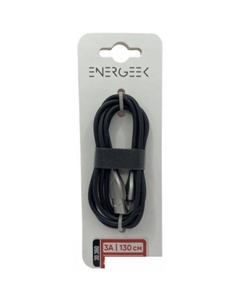 Кабель Energeek-Storm 30.360 USB Type-A - Lightning (1.3 м, черный) Atomic