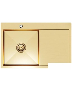 Кухонная мойка Pro 552918 (золото, с сифоном) Mixline