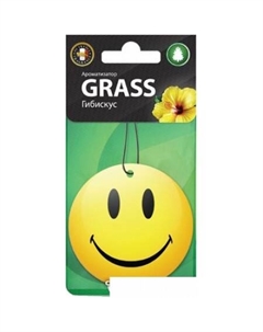 Картонный ароматизатор Смайл, гибискус ST-0401 Grass