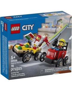 Конструктор City 60458 Пицца против пожарной машины Lego