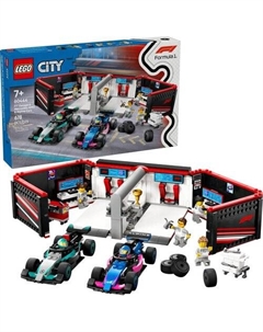 Конструктор City 60444 Гараж F1 Mercedes-AMG и Alpine Lego