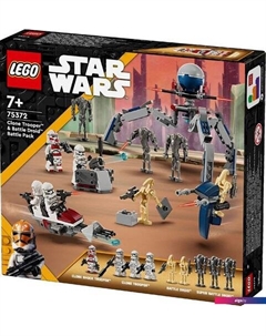Star Wars 75372 Боевой набор Клон-солдат и боевой дроид Lego