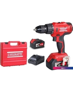 Ударная дрель-шуруповерт ДАУ-13/18Л3 (с 1-им АКБ, кейс) Felisatti