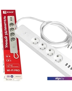 Умный удлинитель Connect PRO RCE-2-WF Ekf