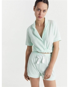 Комплект женский (жакет, шорты) в светло-мятном цвете Mark formelle