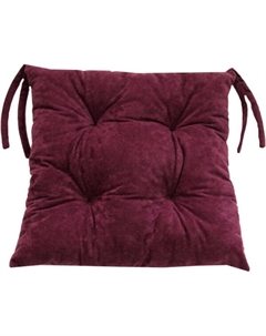 Подушка для сидения VELOURS LINE 42x42x13. Цвет сливовый, арт. 30-577 Матех