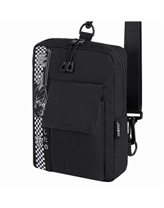 Сумка на плечо TORRENT с карманом, Anime face, черная Heikki