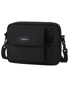 Сумка на плечо ATOM два кармана, черная Heikki