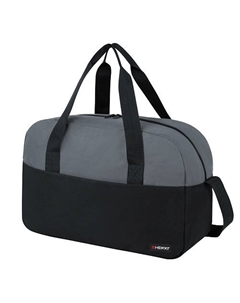 Сумка спортивная BASE, карман на молнии, черная/темно-серая Heikki