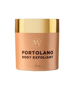 Сахарный скраб для тела антицеллюлитный ЭКСФОЛИАНТ PORTOLANO, пилинг кожи с маслом миндаля 200 Mur amour