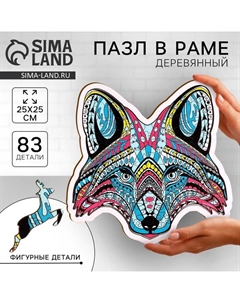 Пазл деревянный фигурный «Енот», 83 элементов Puzzle