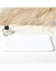 Полотенце махровое Branco di pesci цвет белый, 50Х80, 460г/м хл100% Cleanelly