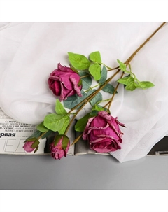 Цветы искусственные "Роза Солмус" d-7,5 см 64 см, сиреневый Poetry in flowers