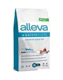 Equilibrium Sensitive Ocean Fish Mini/Medium (с рыбой для собак с чувствительным пищеварением) 2 кг Alleva