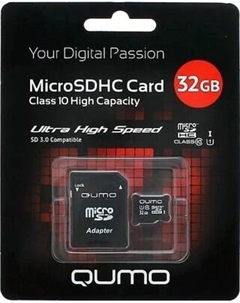Карта памяти Qumo MicroSDHC 32GB Сlass 10 UHS-I / Q18742