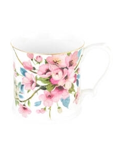 Кружка Elan Gallery Яблоневый цвет на белом / 420404 Elan gallery