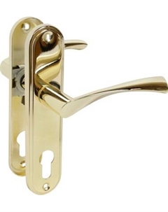 Ручка дверная Аллюр 103-1 70мм GP